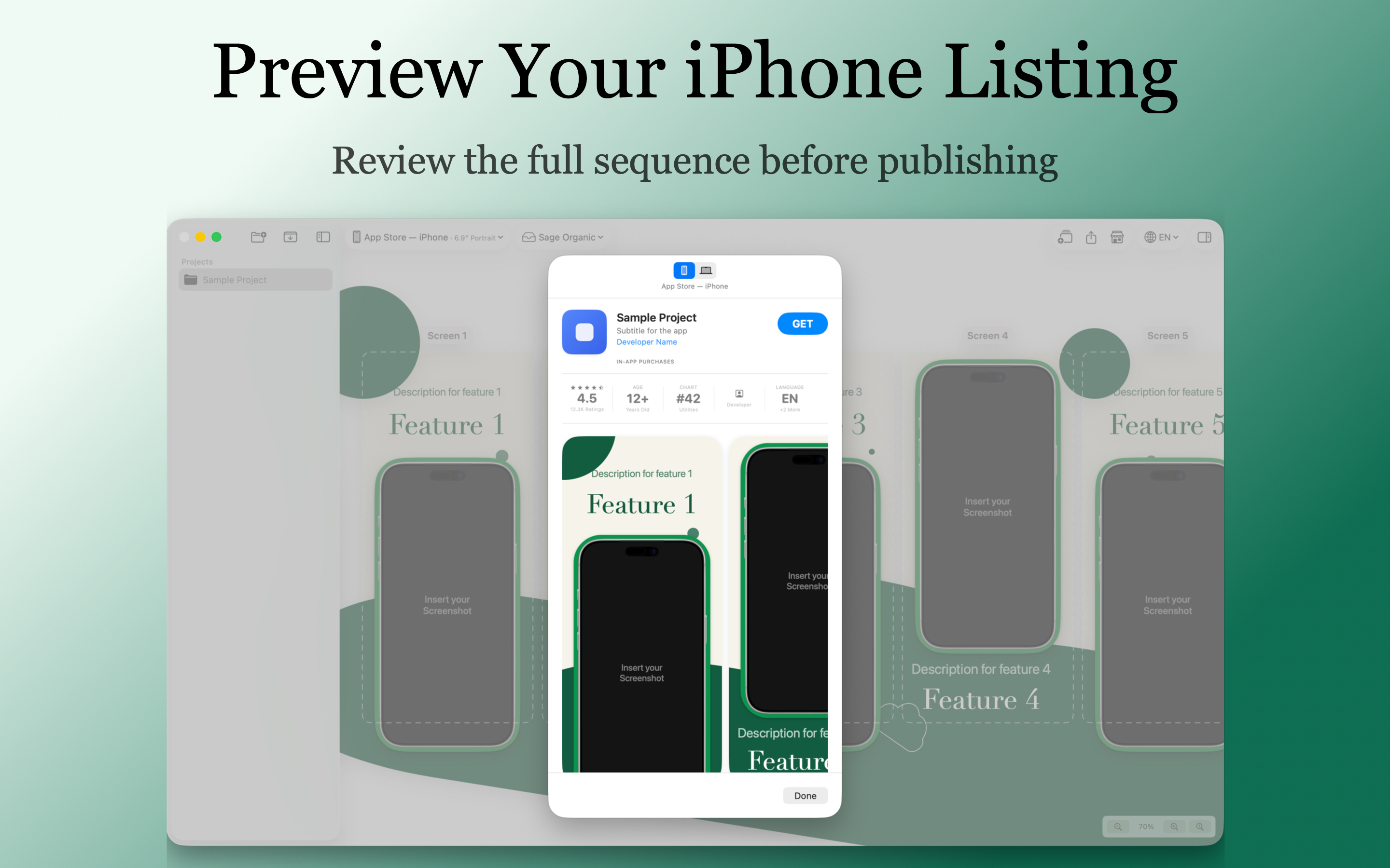Official XShots App Store screenshot showing an iPhone App Store listing preview